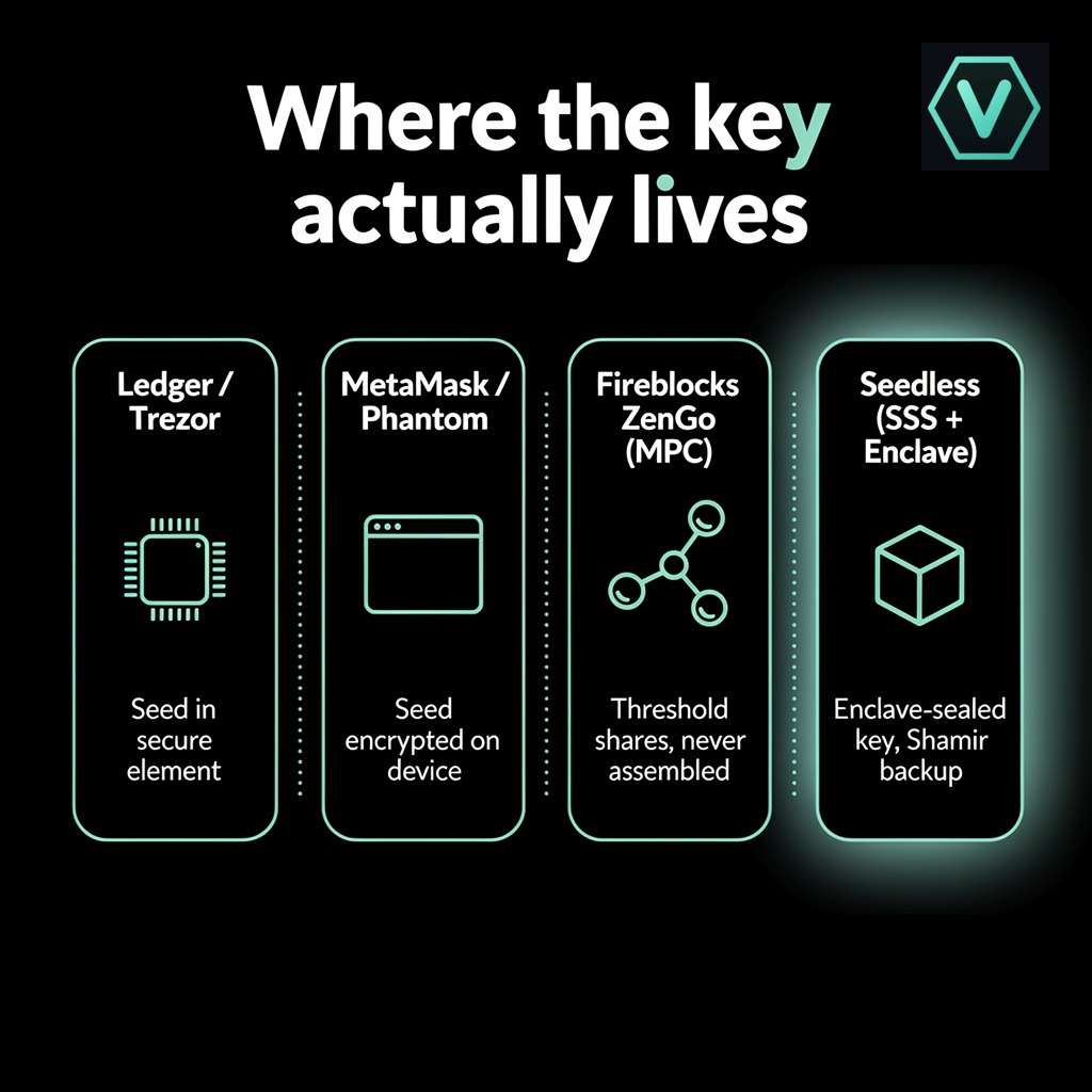 Where the key actually lives — attack surface across categories